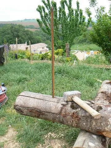 Insertion des fers à béton